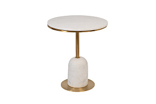 Столик журнальный мраморный белый