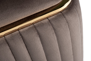 Пуф Гларус (Glarus) велюровый коричневый 4 (превью)