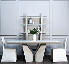 Стол обеденный Квадро (Quadro) белый