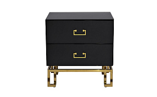 Тумбочка черная с ящиками 1 (превью)