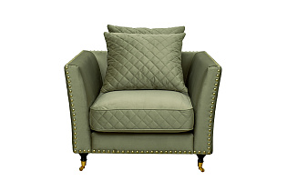 Кресло Сорренто(Sorrento) велюровое оливковое