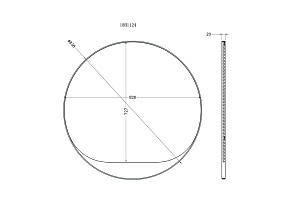 Зеркало круглое в золотой раме 3 (превью)