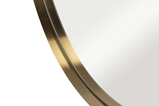 Зеркало овальное в металлической раме (золото)