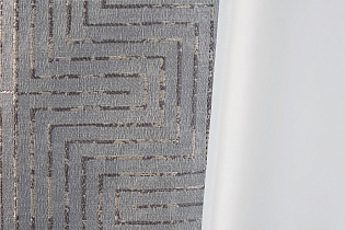 Портьера Глосс (Gloss) 275х260см серая