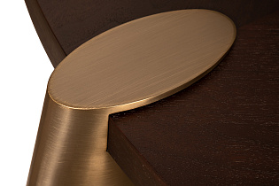 Стол журнальный низкий Kong темный орех