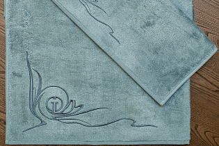 Полотенце "Лирика" 70*140 голубое