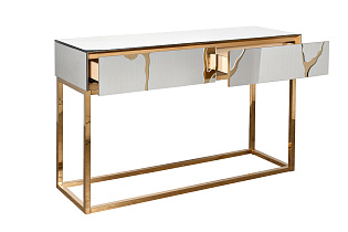 Консоль зеркальная с золотым декором 3 (превью)