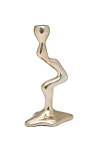 Подсвечник декоративный Флоу (Flow) золотой