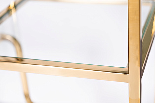 Стеллаж прозрачное стекло/золото 3 (превью)