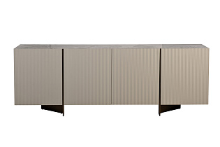 Комод с мраморной столешницей серый