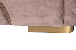 Диван двухместный велюровый бежевый