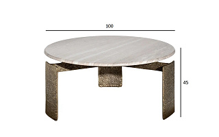 Стол журнальный круглый мраморный 5 (превью)