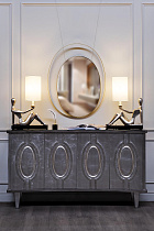 Зеркало с металлической объемной рамой