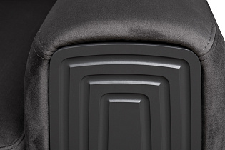 Диван Turin трехместный раскладной велюровый темно-серый