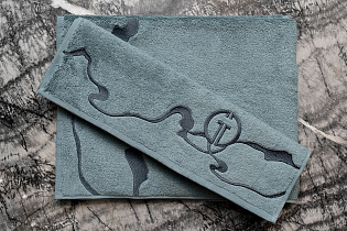 Полотенце "Мелодия" 50*90 голубое