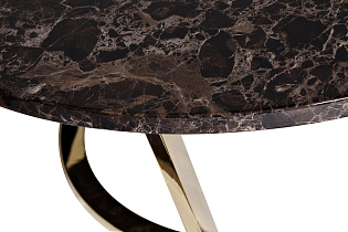 Стол журнальный Dark Emperador коричневый/золото 2 (превью)