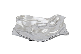 Блюдо декоративное металлическое серебряное 1 (превью)