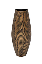 Кашпо коричневое с золотом 1 (превью)