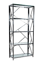 Стеллаж с прозрачным стеклом (хром) 2 (превью)