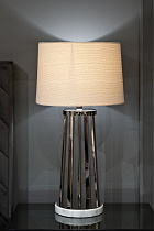 Настольная лампа (бежевый плафон)