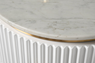 Тумбочка с 2мя ящиками и мраморной столешницей 4 (превью)