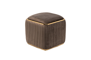 Пуф Glarus велюровый коричневый