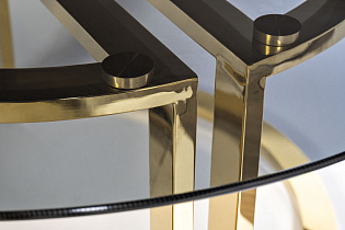 Стол журнальный Garda Decor темн.стекло/золото 2 (превью)