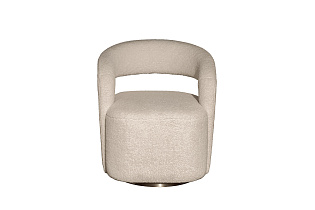 Кресло Тедди (Teddy) вращающееся искусственный мех белое