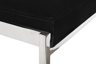 Стул барный черный велюровый (хром) 3 (превью)