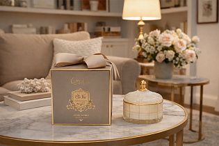 Свеча ароматическая Blonde Vanilla в вазе в упаковке 4 (превью)