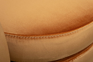 Кресло Наполи(Napoli) вращающееся вельветовое с принтом оранжевое