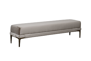 Банкетка Prima на металлических опорах бежевая