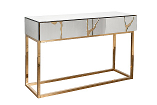 Консоль зеркальная с золотым декором 2 (превью)