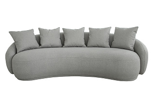 Диван Форли (Forli) трехместный светло-серый