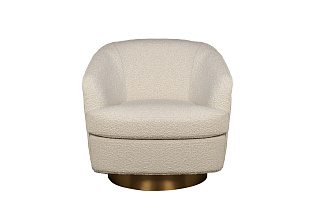 Кресло поворотное букле бежевое