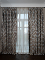 Портьера Bromley 260х300см голубая