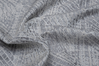 Ткань портьерная Змейка серая (Serpente ser)