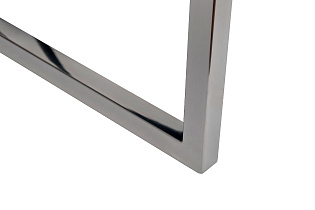 Стул барный велюровый голубой/темный хром