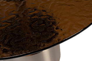 Столик журнальный с рельефным тонированным стеклом