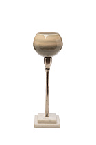 Подсвечник стеклянный на металлической ножке 1 (превью)