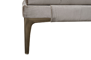 Банкетка Prima на металлических опорах бежевая