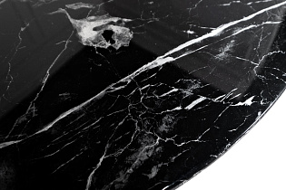 Стол обеденный круглый черный