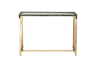 Консоль прозрачное стекло/золото 1 (превью)