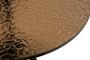 Столик журнальный стекло/черный мрамор