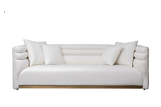 Диван Толедо(Toledo) трехместный светло-бежевая рогожка