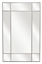 Зеркало прямоугольное в раме цвет хром