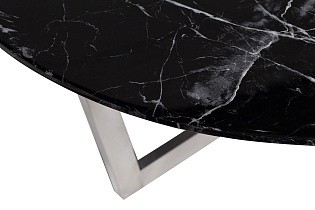 Стол журнальный Черный (Nero) черный/хром