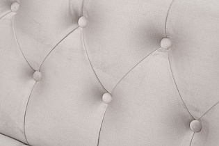 Диван Sanremo трехместный велюровый светло-серый