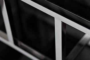 Стеллаж с черным стеклом (хром) 4 (превью)