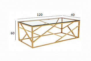 Журнальный стол золотой
